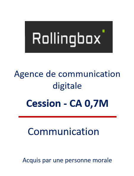 Communication, transmission d'entreprises en France