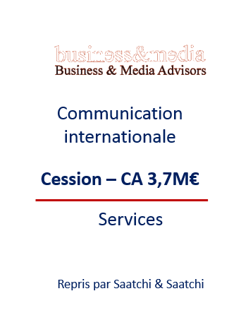 Communication, transmission d'entreprises en France