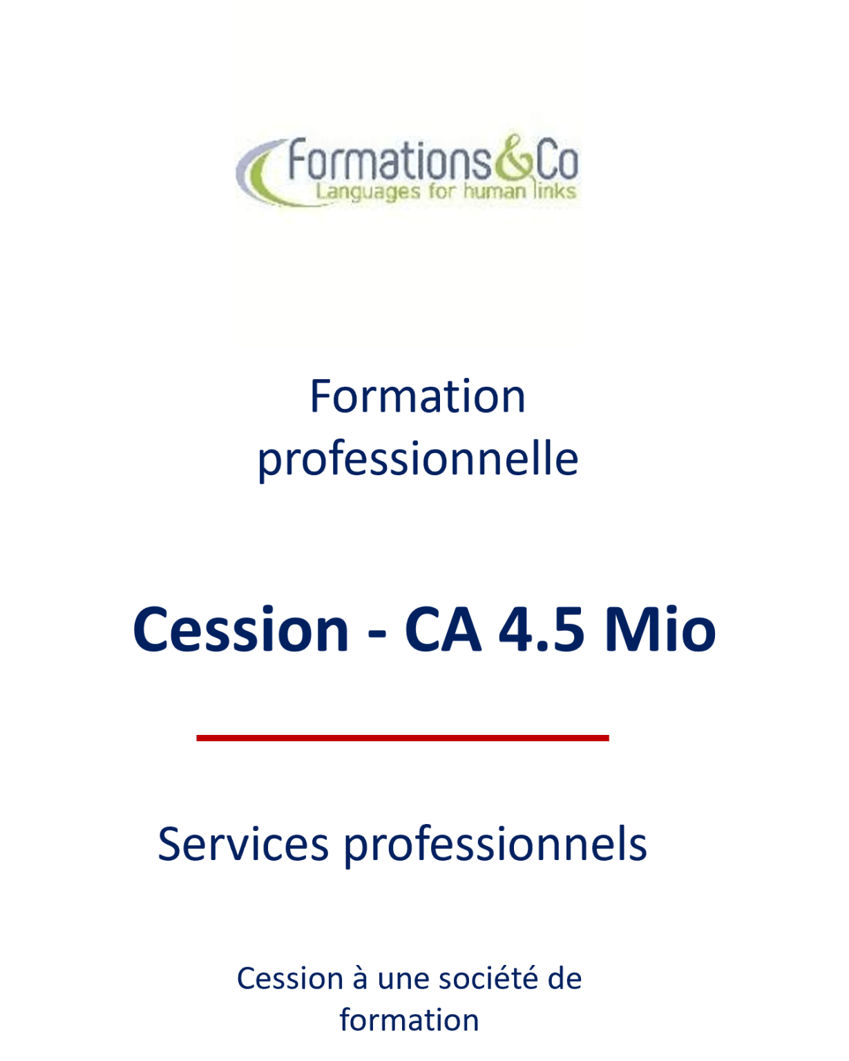 Panel de Références, transmission d'entreprise France