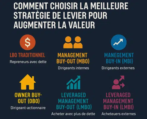 LBO : les différents types et comment choisir la meilleure stratégie de levier pour augmenter la valeur, transmission d'entreprise France