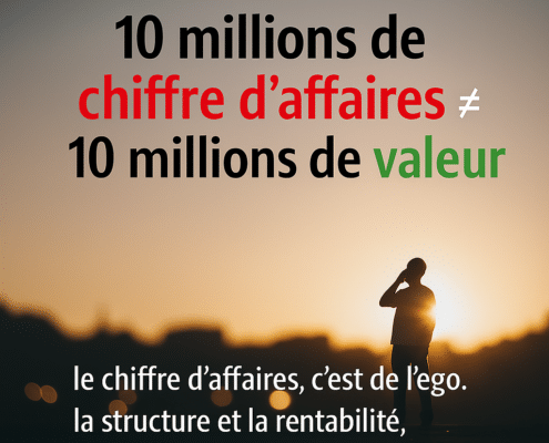 10 millions de chiffre d’affaires. valeur réelle : à peine 1 million. 1 10 millions de chiffre d’affaires. valeur réelle : à peine 1 million., transmission d'entreprise France