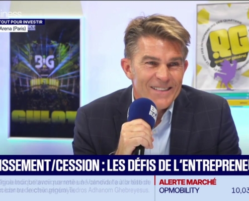 Transmission de PME : construire une entreprise qui peut grandir sans vous 5 Fabrice Lange sur BFM Business au salon BIG 2026